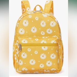 Floral Yellow mini Backpack